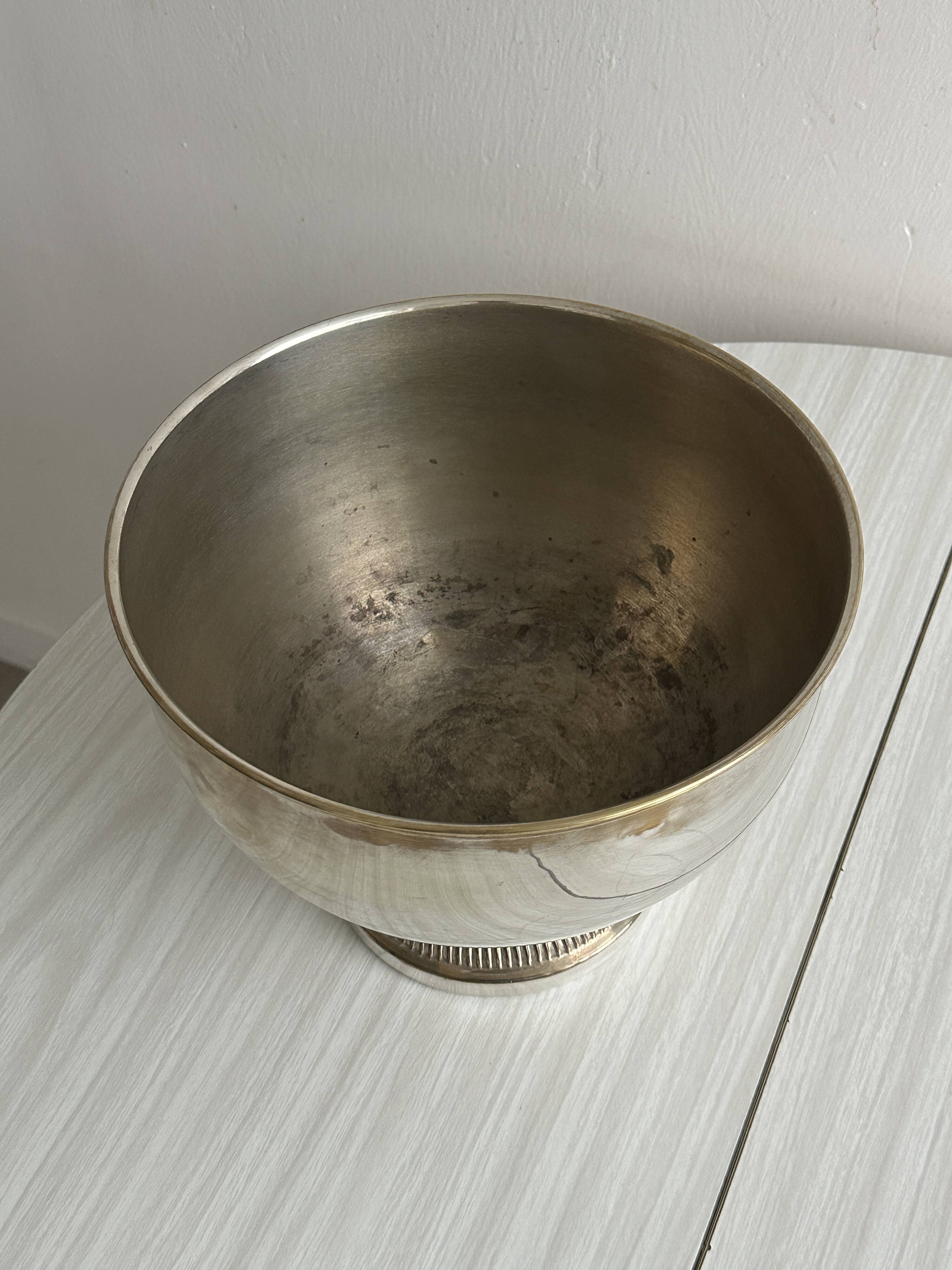 antique patinated champagne ice bucket
