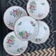 Lot de 5 soucoupes Luneville