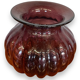 Purple gadrooned glass vase 367006