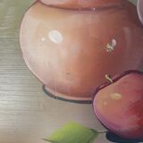 Still life painting frame signed vintage