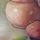 Cadre peinture nature morte signée vintage