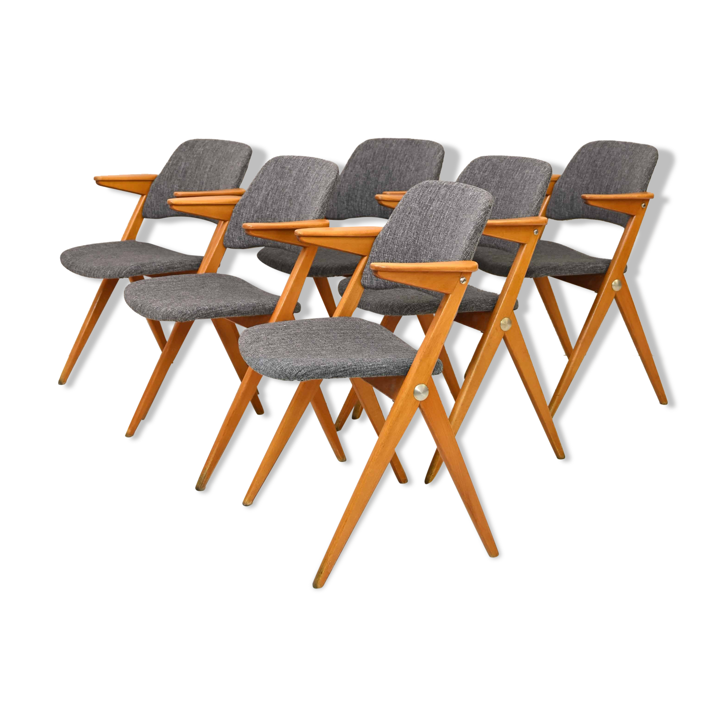 Set of 6 chairs designed by Bengt Ruda for NK