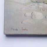 Landscape sea Brittany signed