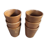 Série de 6 tasses en grès