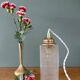 Vintage glass globe table lamp or portable lamp