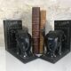 Serre-Livres éléphants en bois noirci vers 1930
