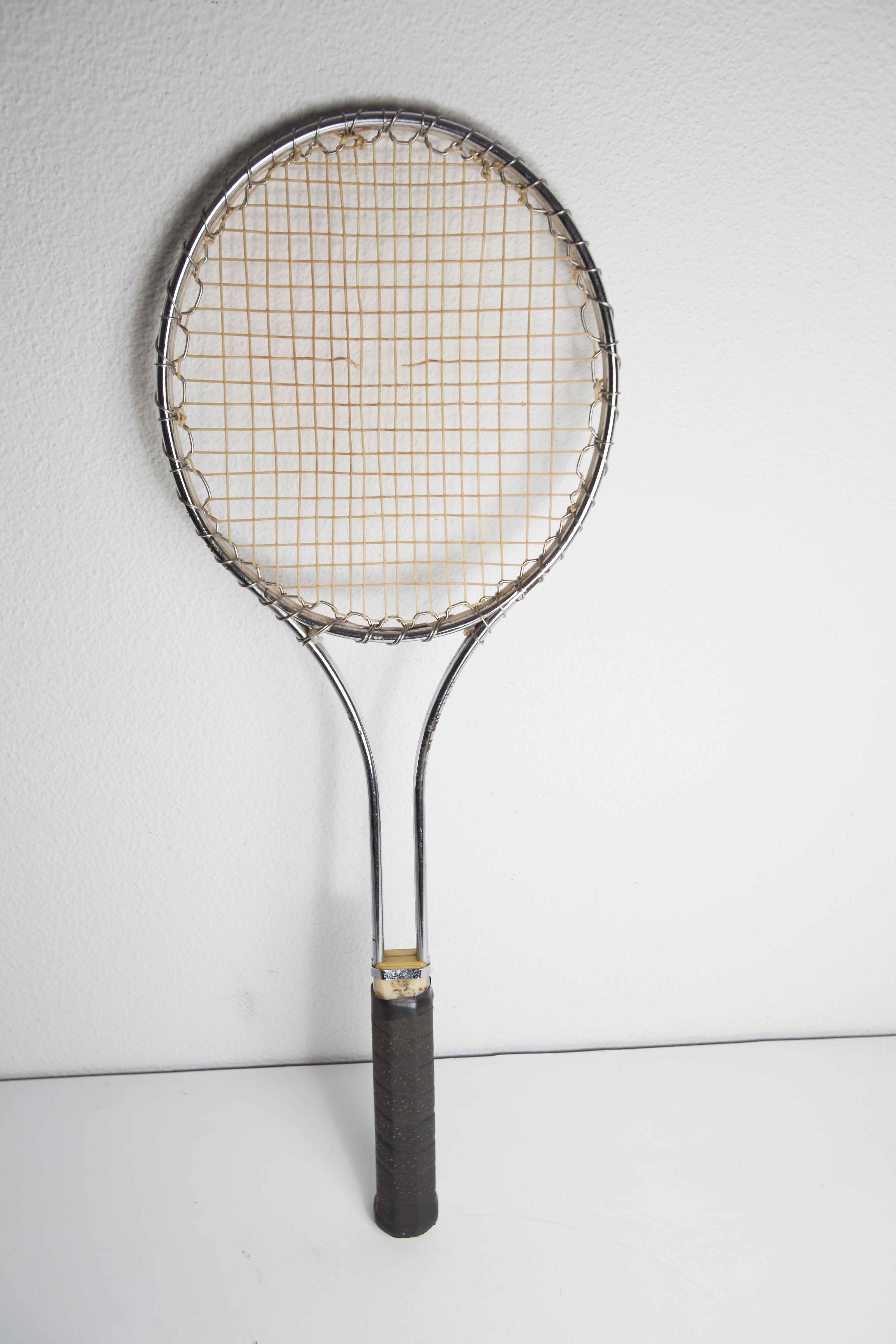 Jimmy Connors 1970 metal chrome racket