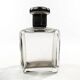 Art Deco hip flask, crystal, France, 1930s