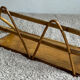 Bamboo wicker wall shelf from the 80s