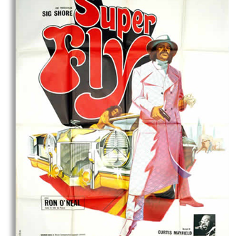 Affcihe cinéma originale de 1972.Super Fly.120x160 cm