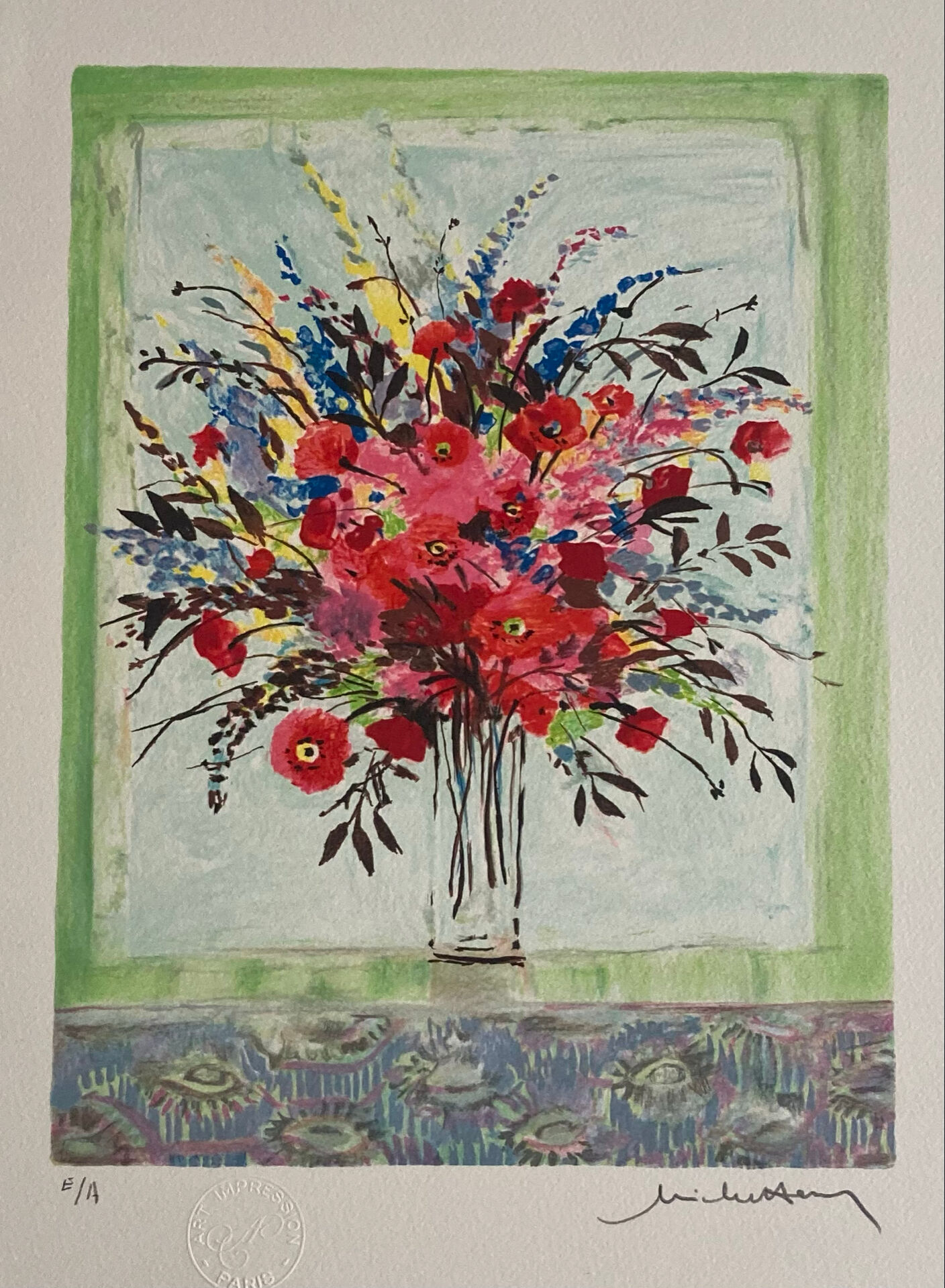 Michel Henry - Signed lithograph and justified artist's proof