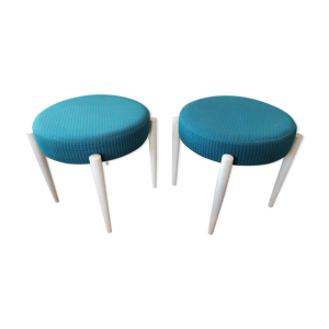 paire de tabourets scandinaves