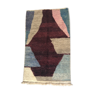 Moroccan Berber carpet Boujaad with colorful flats 2,52x1.53m