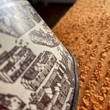 Corbeille à papier en métal décor Paris