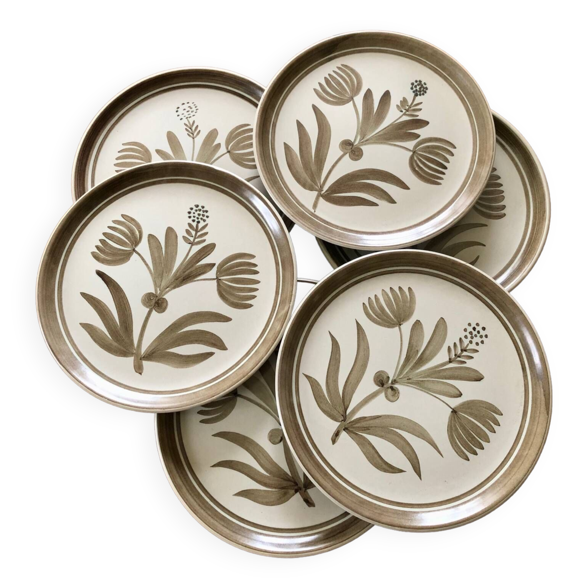 Longchamp stoneware dessert plates