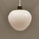 Suspension danoise en verre blanc laiteux ,années 1960.