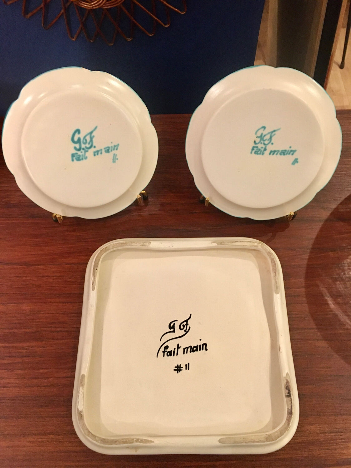 Ceramic trifle by Gabriel Fourmaintraux 1960s