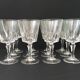 Set de 12 verres à vin cristal taillé