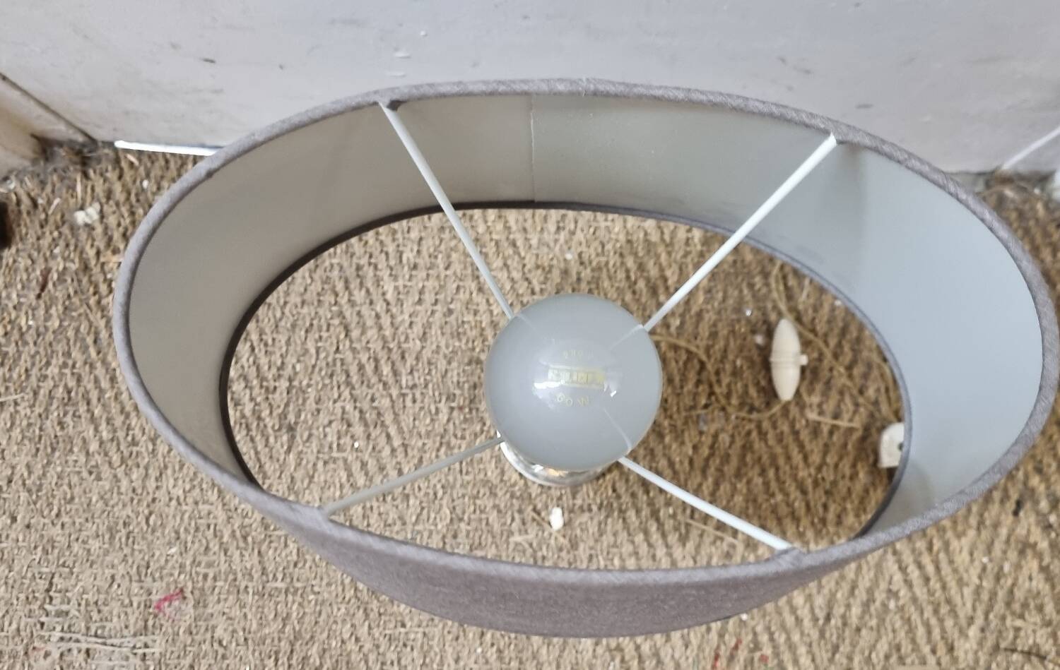 Silver metal lamp 1930