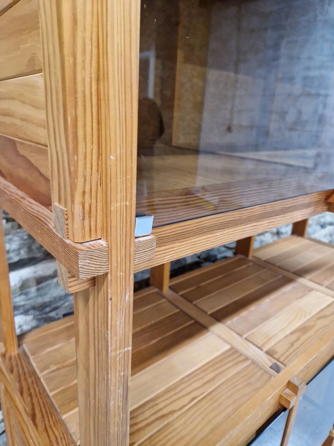 80s pine buffet in revival style