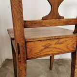 Paire de chaises en chêne brut