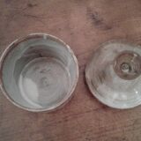 Covered ceramic pot from the atelier Dieulefit, stamped