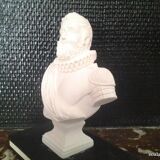 Henri IV Bust in cast plaster H:15cm