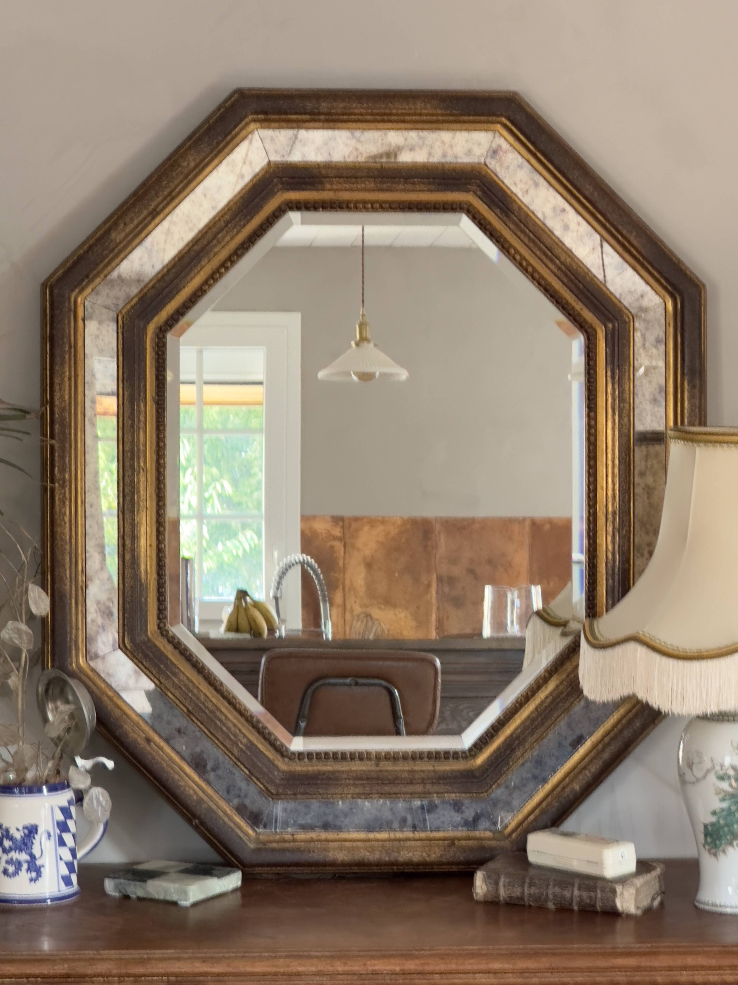 Antique gold mirror Deknudt