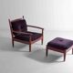 Ensemble XL de 8 chaises longues vintage, Belgique 1960