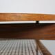 Scandinavian Modern Teak& Rattan Round Coffee Table, 1960's Denmark