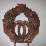 old pediment in chene
