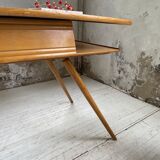 Vintage oak compass desk