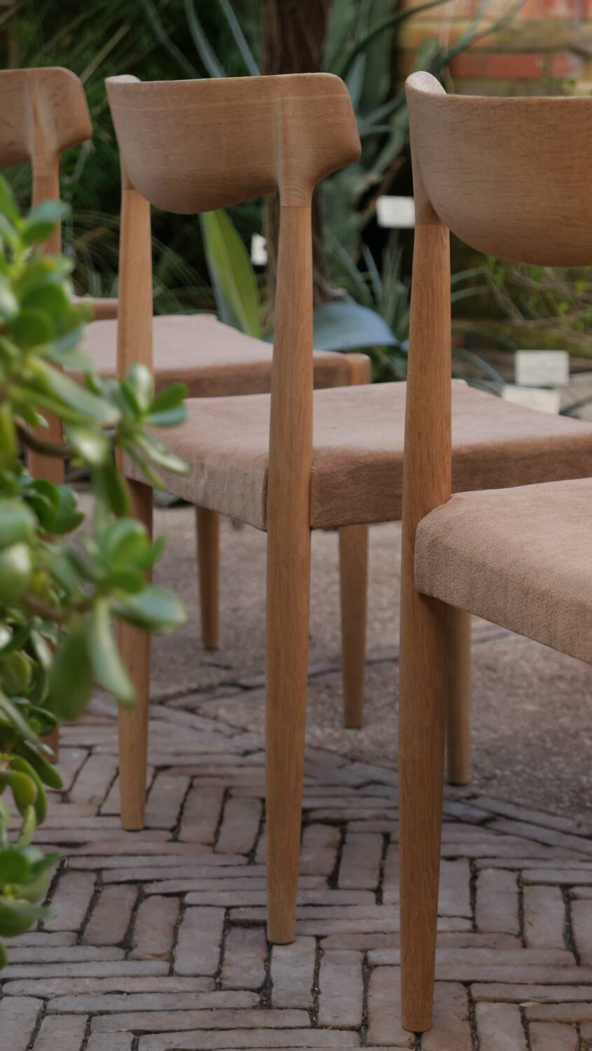 Danish Knud Faerch Chair Set Model 343