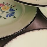Serving 8 flat plates Anjou de Niderviller