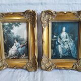 Duo old gilded frames