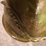 Cache pot, glazed earthenware pot