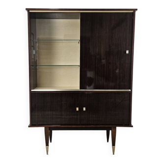 1950s rosewood display cabinet