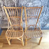 Pair of vintage wicker chairs
