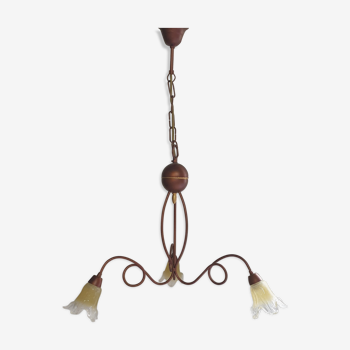 Vintage 3-arm chandelier