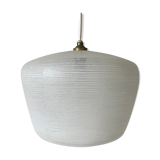 Engraved glass hanging lamp, 1950