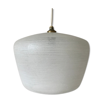 Engraved glass hanging lamp, 1950
