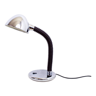 Lampe de bureau en métal chromé