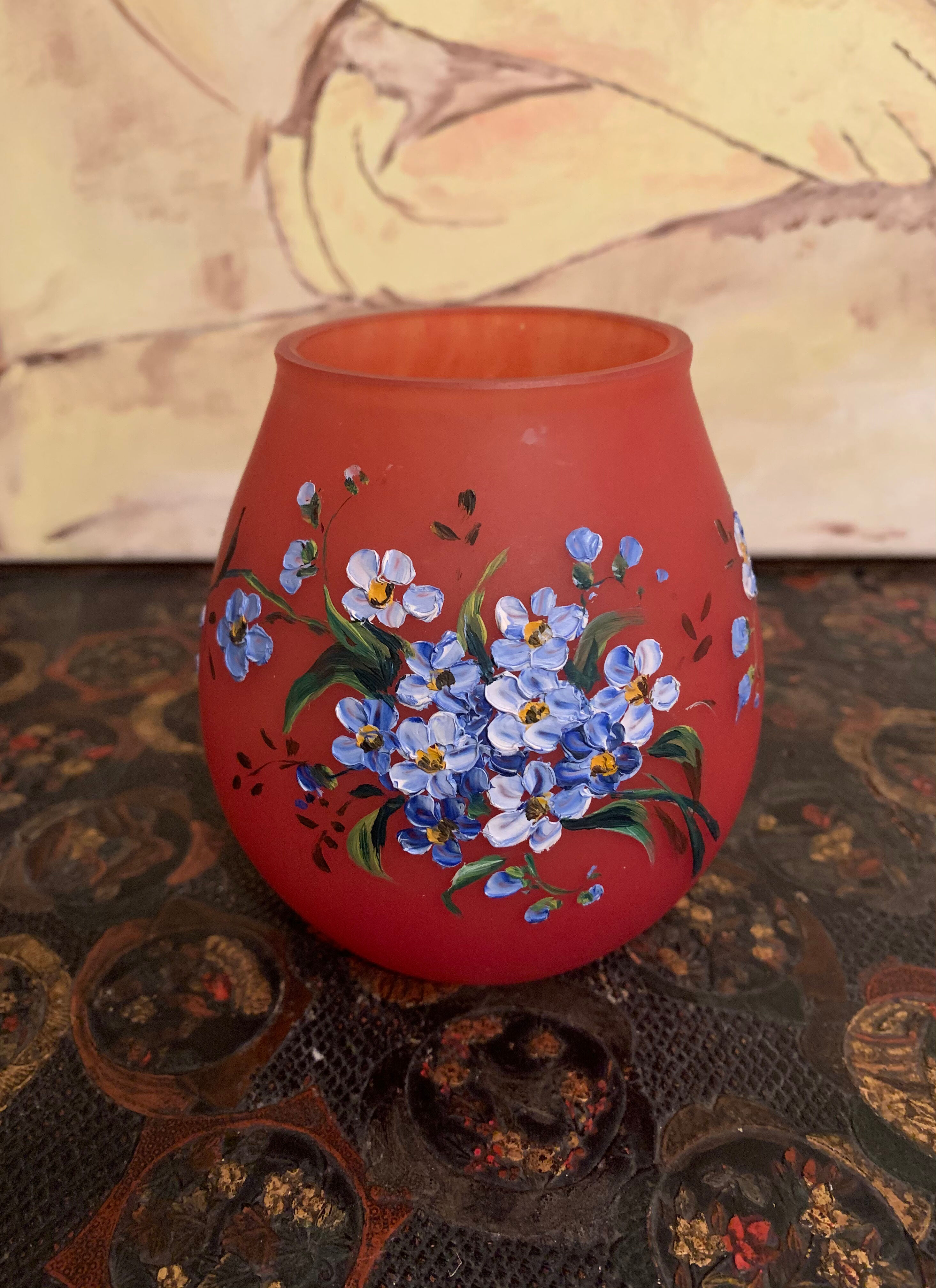 Glass paste vase