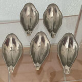 Ashtrays, lotus flower, removable petals, made of metal.