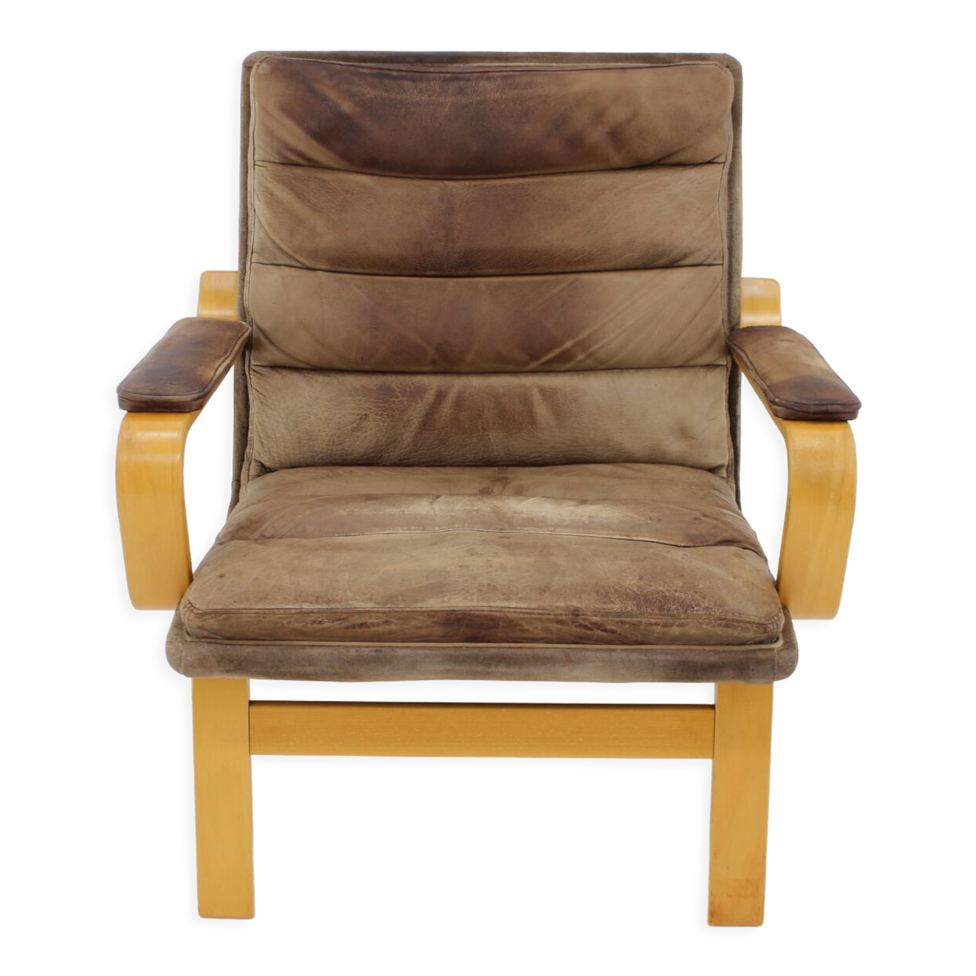 1970s Yngve Ekström "Contino" Leather Armachair,Sweden