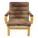 1970s Yngve Ekström "Contino" Leather Armachair,Sweden
