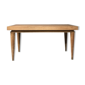 Table Extensible Art Déco en Chêne, France, 1980s