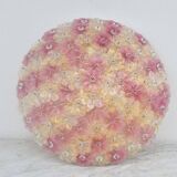 Amazing Pink and Gold Large Size Murano Ceiling Light Flower by Seguso