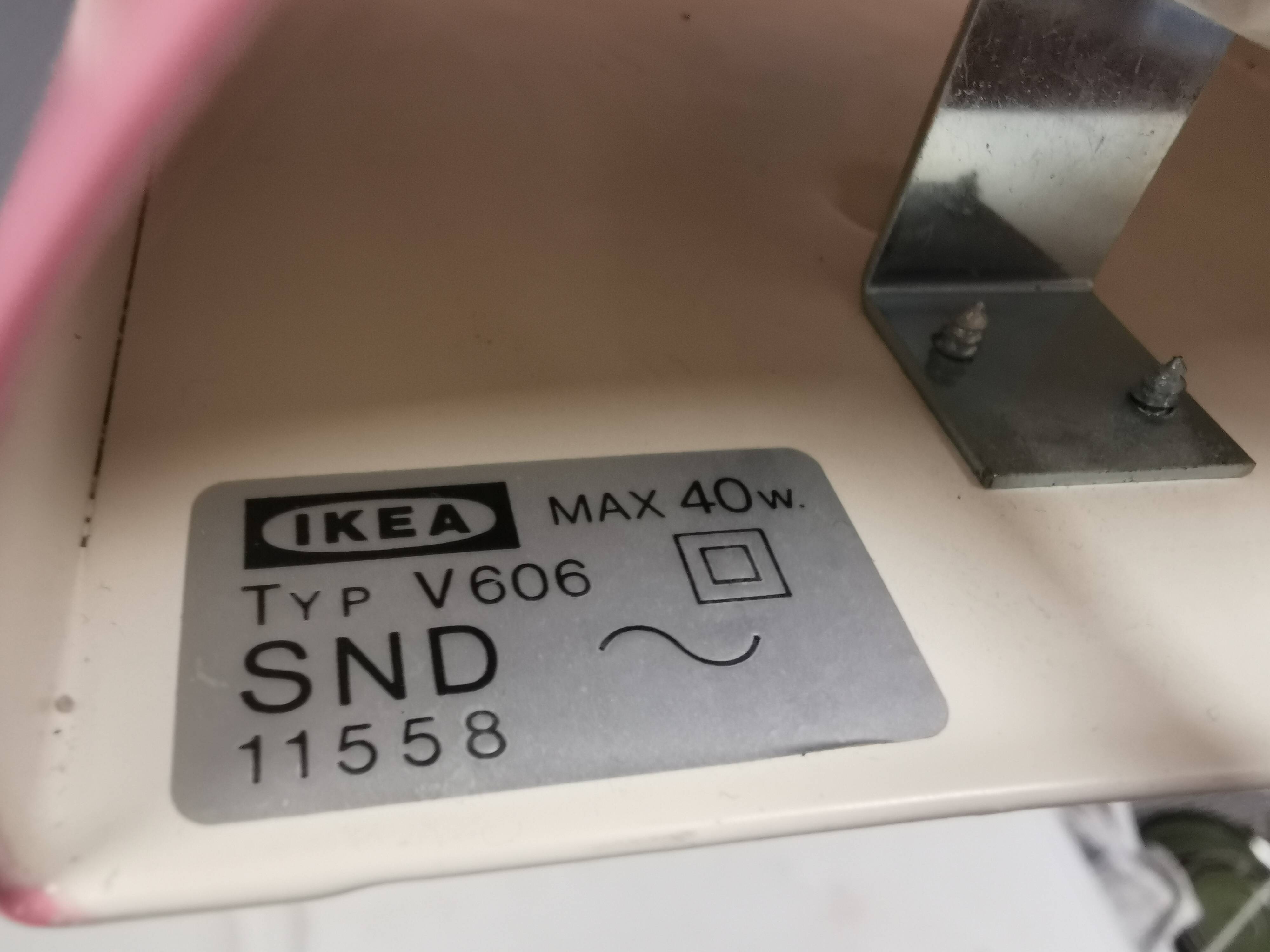 A set of refurbished retro wall lamps from IKEA from the 1980s-90s.