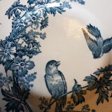 Suite of 4 plates in earthenware with bird décor